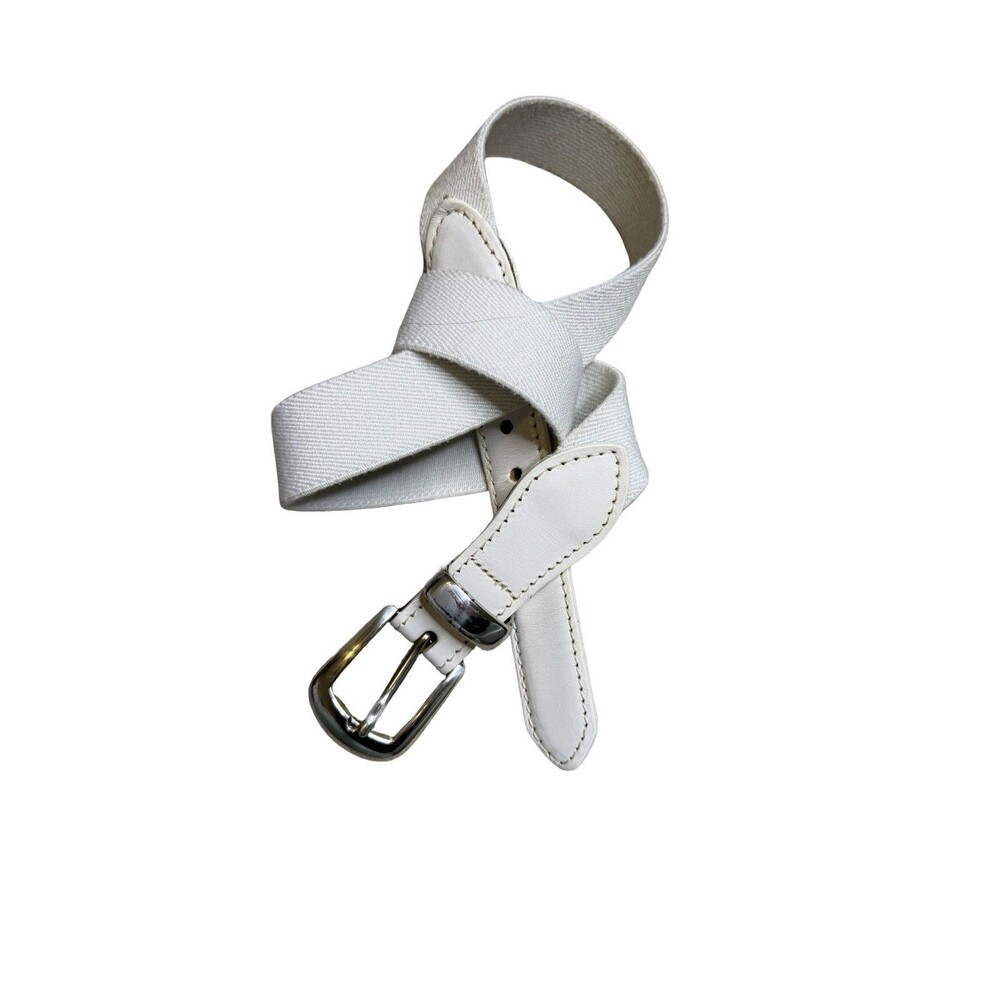 Canterbury Golf Women's Belt Size XSmall White 114027-7 Sliver Buckle